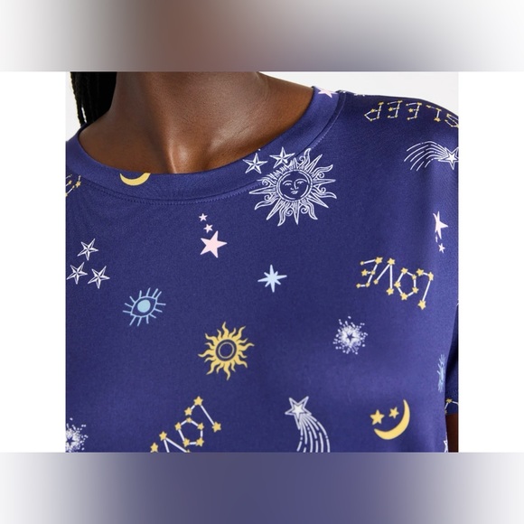 Joyspun Women's L-XL Dreamy Soft Collection Starry Night Sleepshirt - Picture 4 of 8